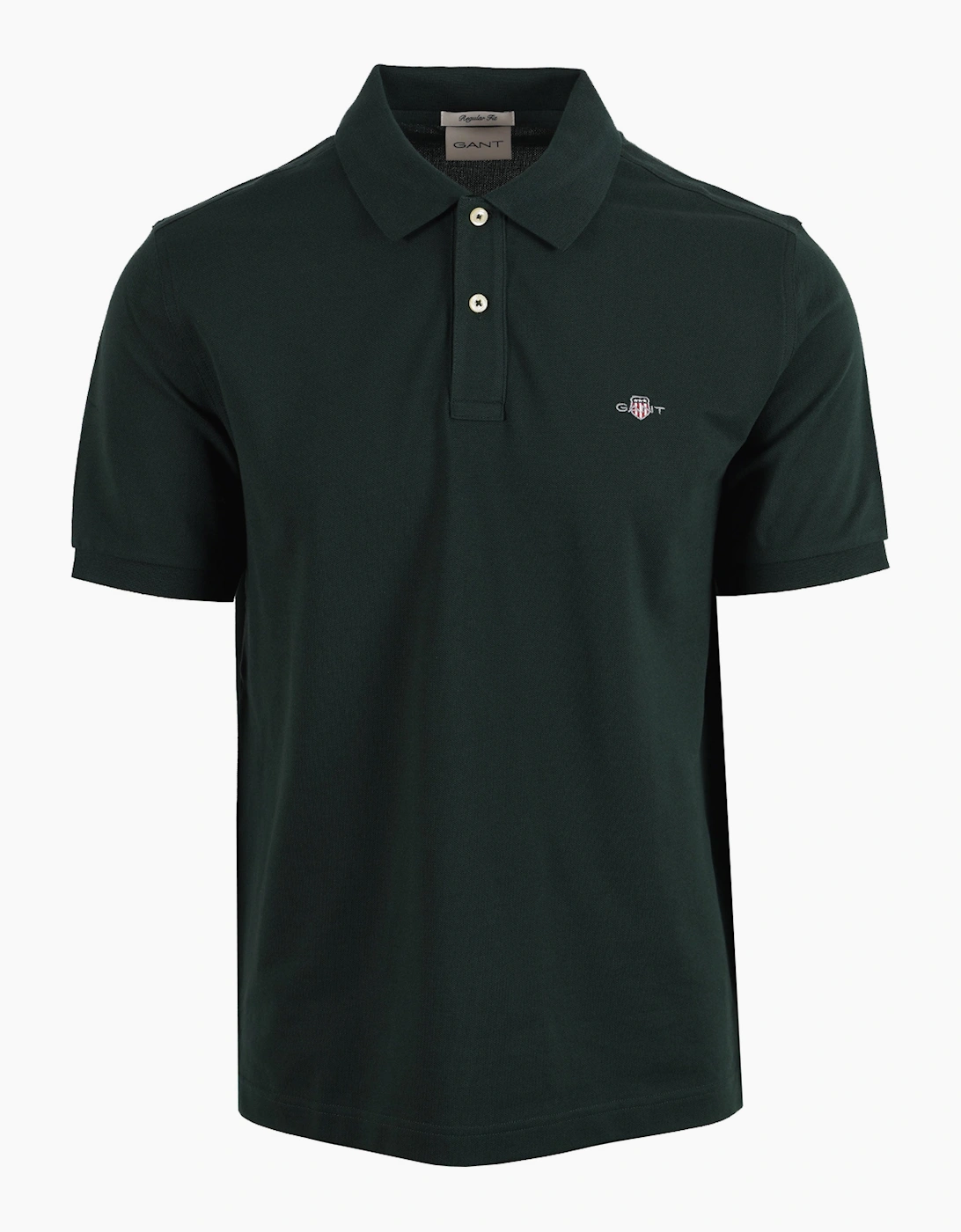 Gant Men's Green Classic Reg Polo Tartan - Size 40