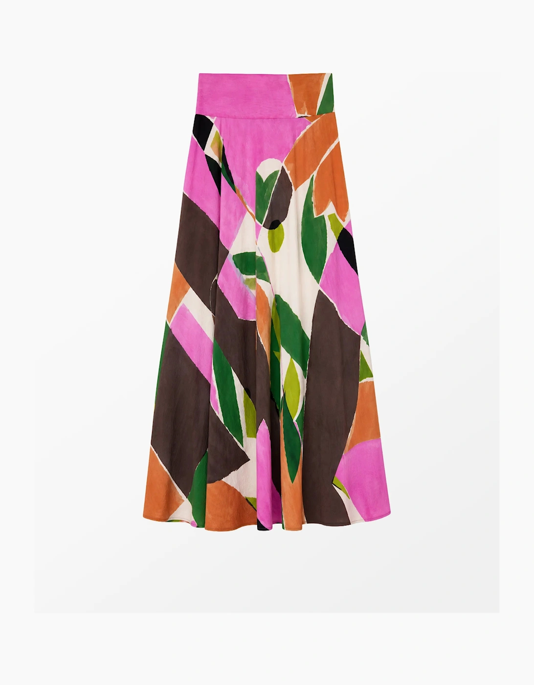 Abstract Geo-Print Maxi Skirt
