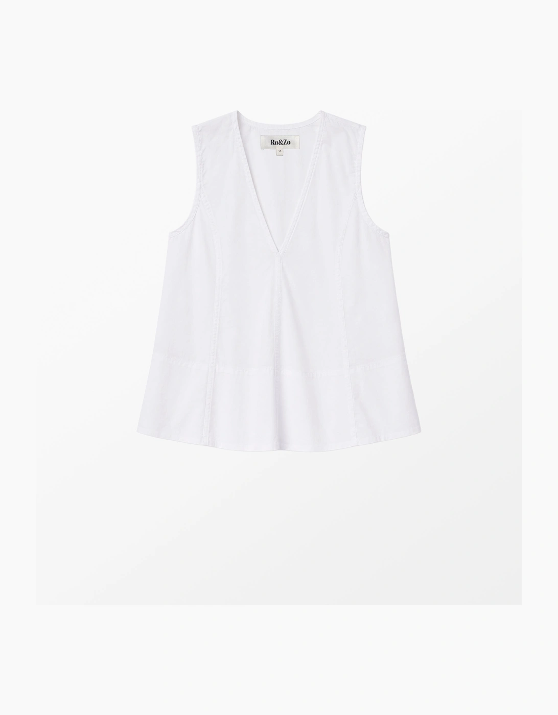 White Cotton Swing Top