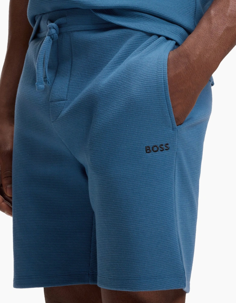 Boss Black BOSS WAFFLE SHORTS TURQUOISE AQUA