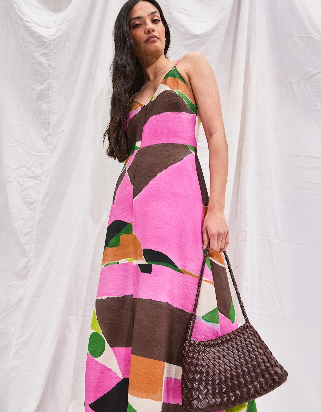 Abstract Geo Print Dress