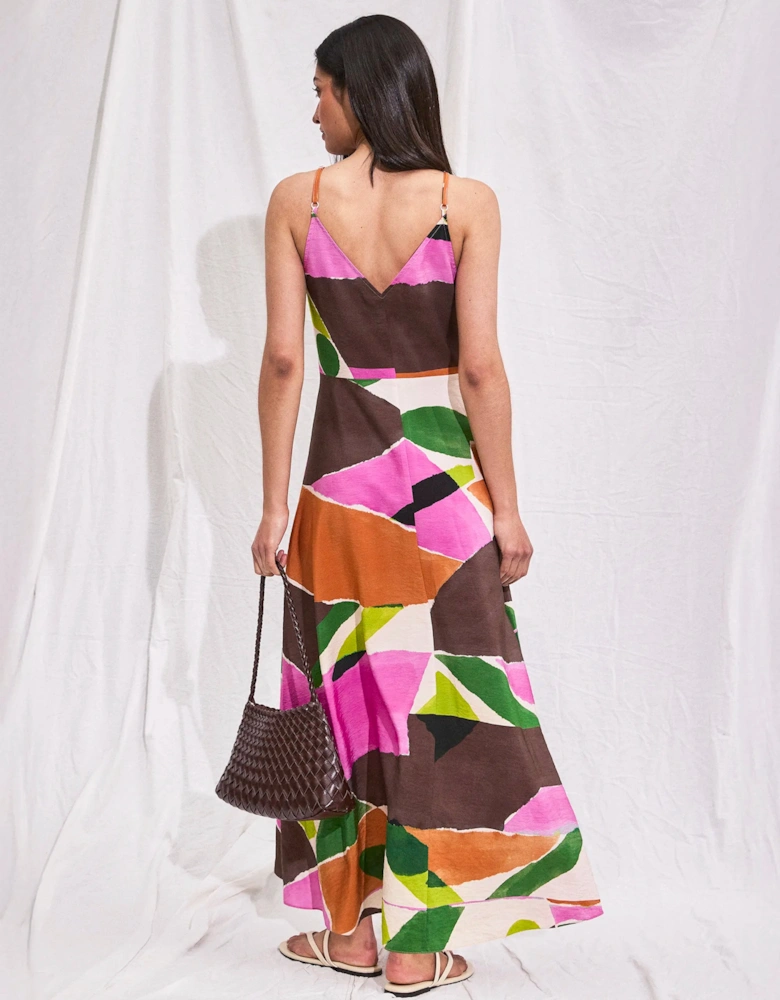 Abstract Geo Print Dress