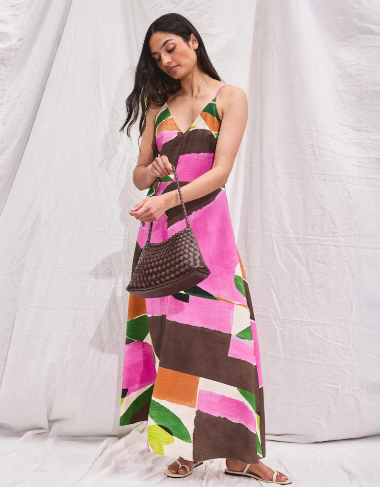 Abstract Geo Print Dress