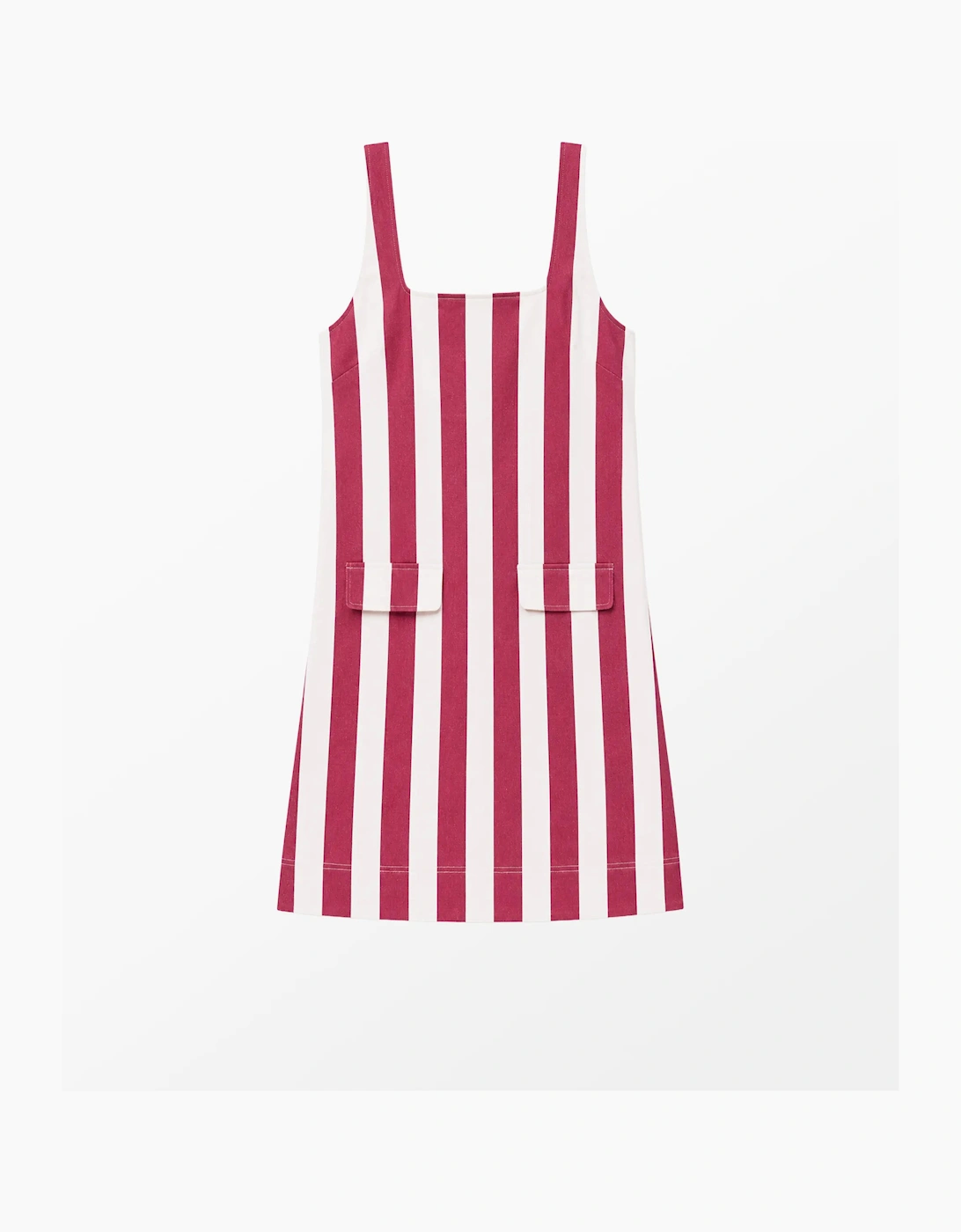 RO&ZO RO&ZO Women's Red Stripe Pocket Detail Mini Dress