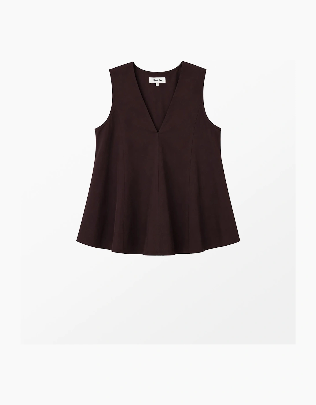 Brown Cotton Swing Top