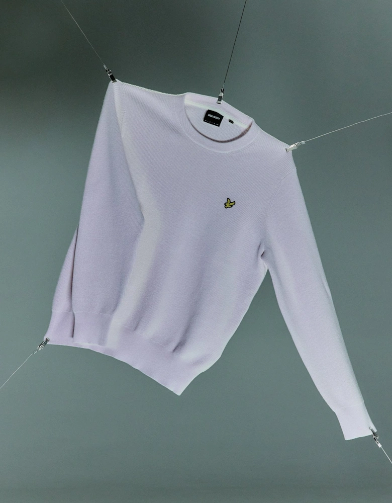 UV Reactive Relaxed Crew Neck Jumper