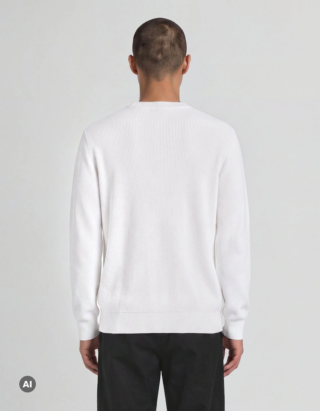 Glow Reactive Relaxed Crew Neck Jumper