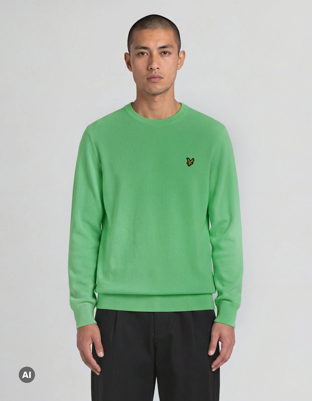 Glow Reactive Relaxed Crew Neck Jumper