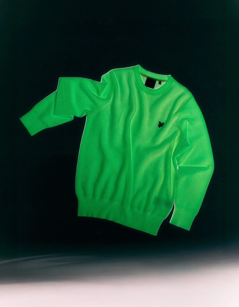 Glow Reactive Relaxed Crew Neck Jumper