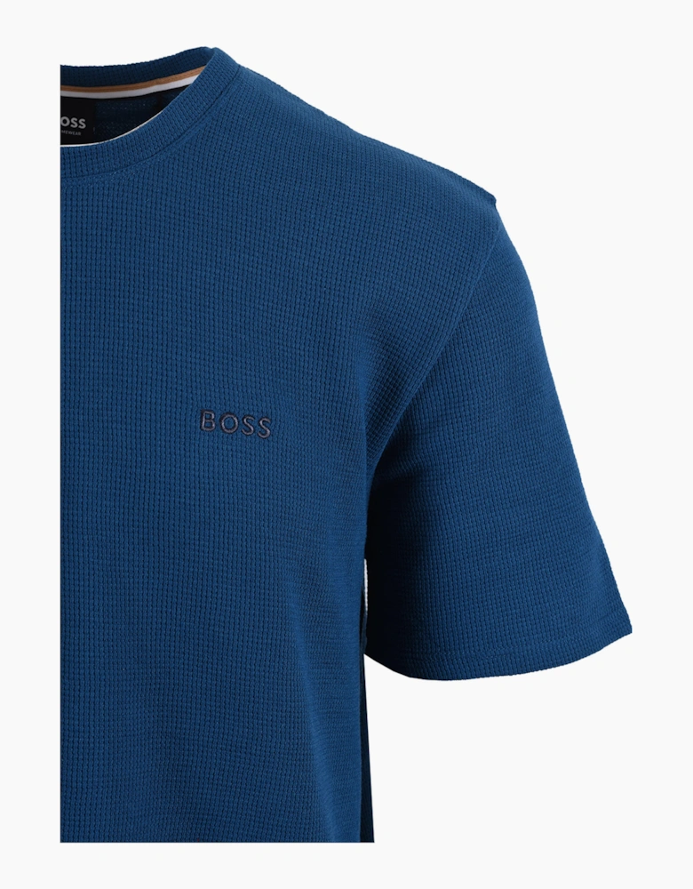 Boss Black BOSS WAFFLE T-SHIRT TURQUOISE AQUA