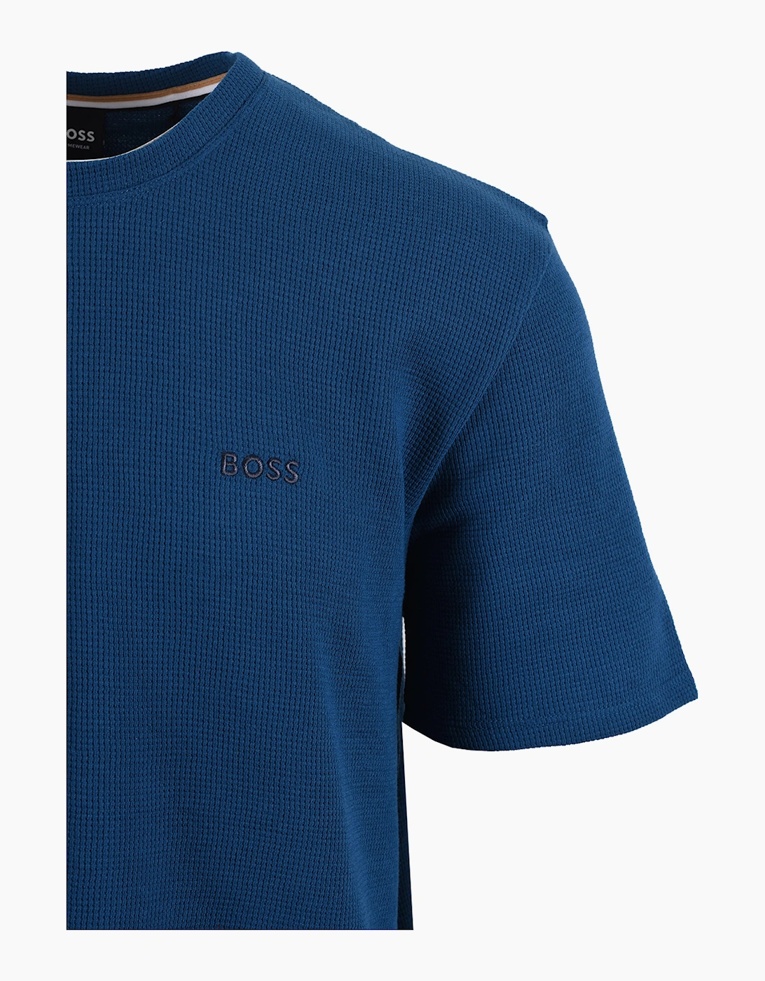Boss Black BOSS WAFFLE T-SHIRT TURQUOISE AQUA