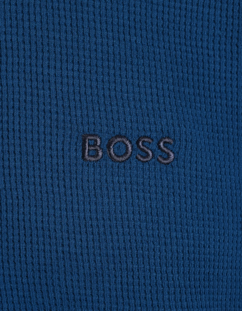 Boss Black BOSS WAFFLE T-SHIRT TURQUOISE AQUA