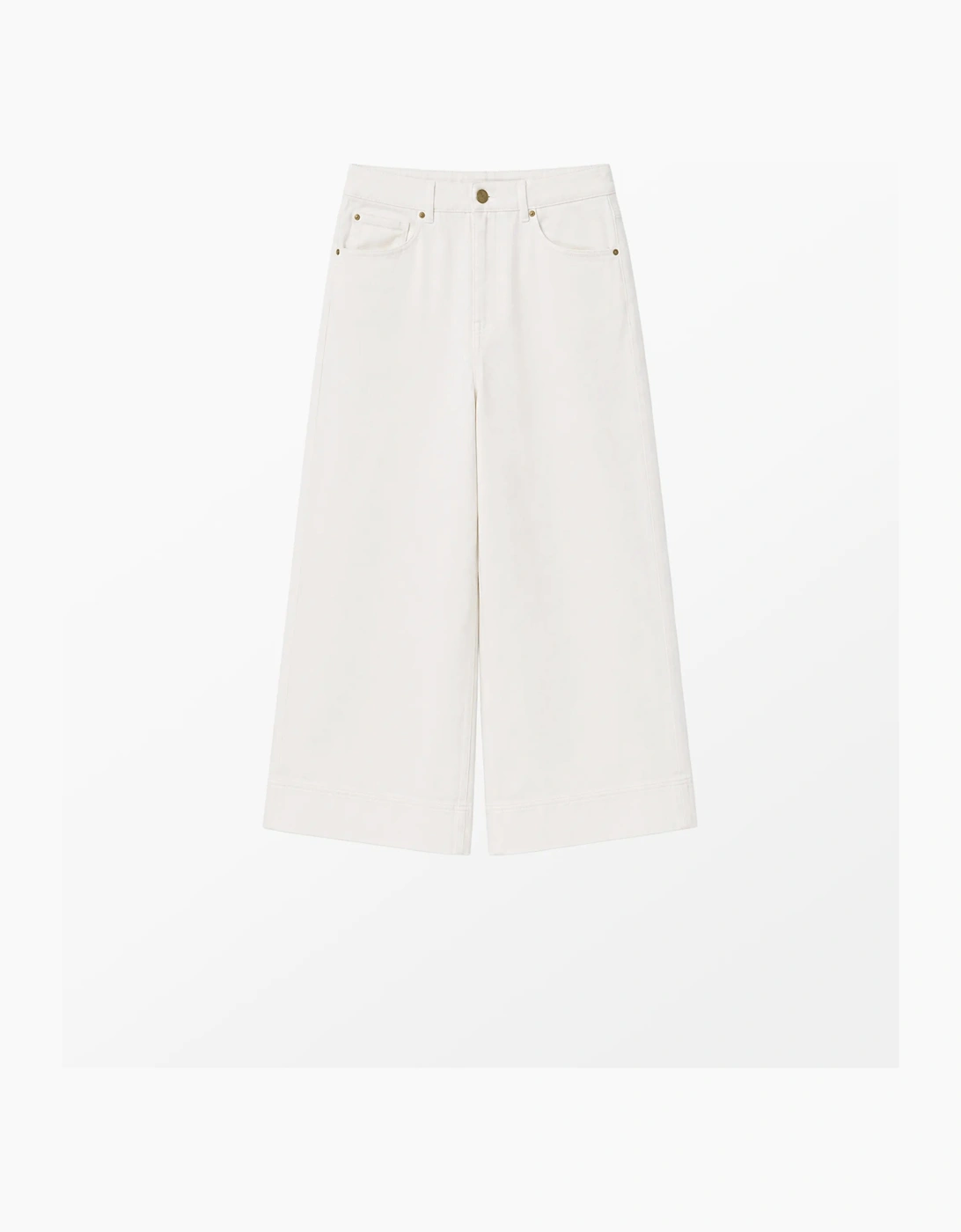 White Denim Culottes