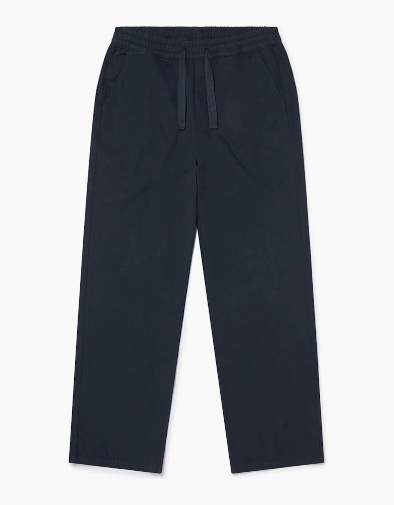 H Bone Solid Patterned Straight Joggers