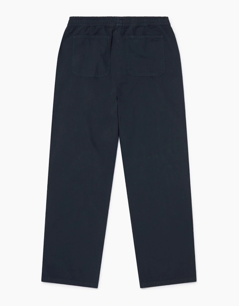 H Bone Solid Patterned Straight Joggers