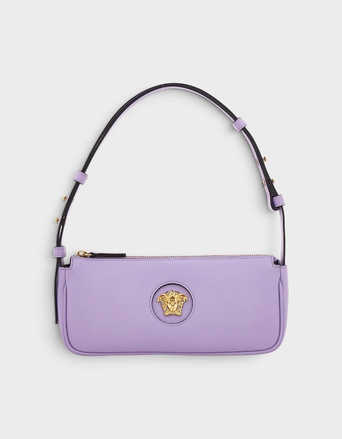 Versace Versace Women's La Medusa Leather Handbag Lilac Gold - Purple