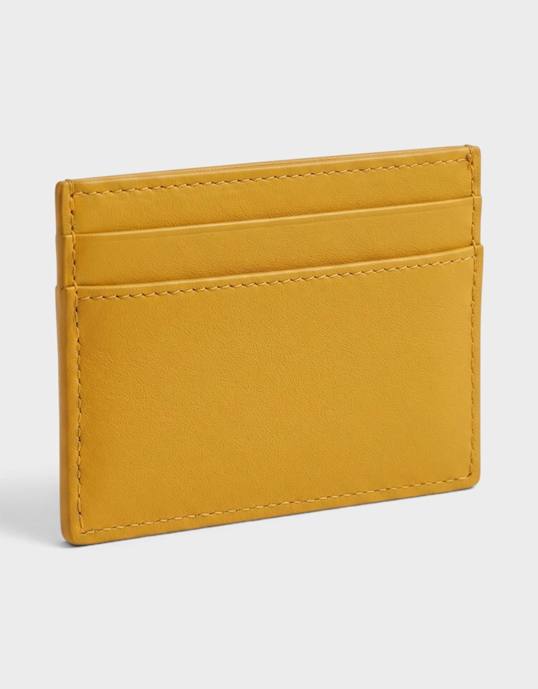 Medusa Card Case Quilted Mustard Yellow