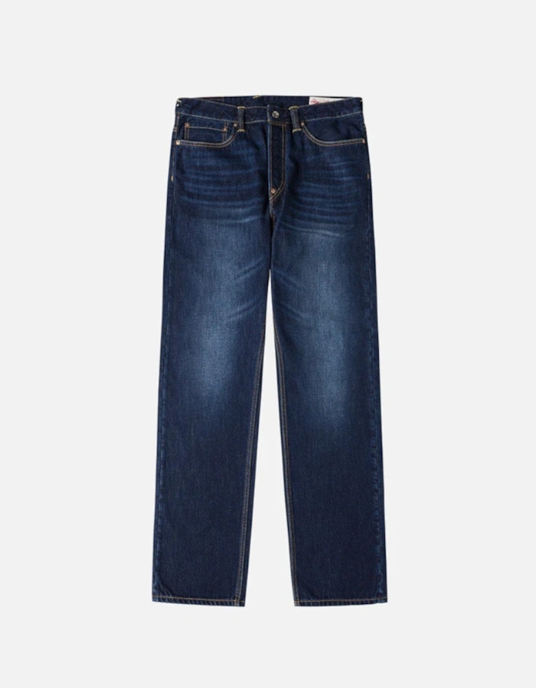 EVISU White Seagull Jeans Washed Indigo