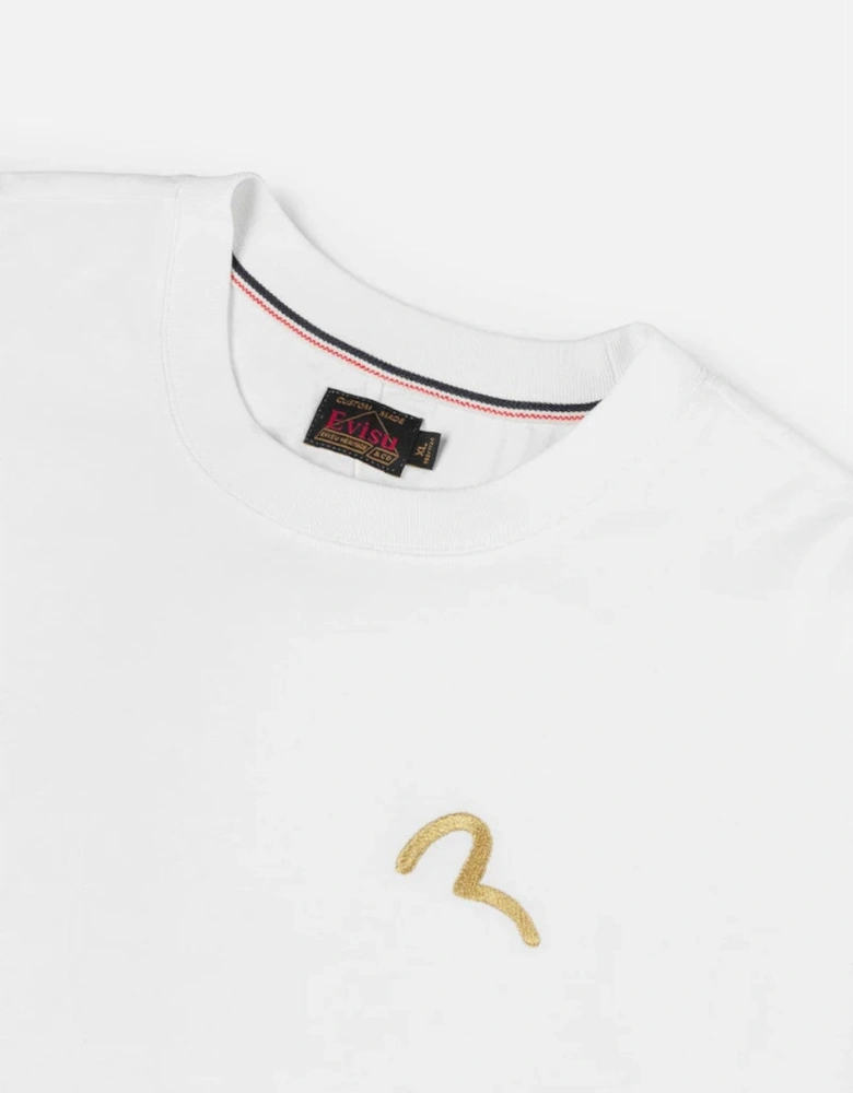 EVISU Small Seagull Embroidery T-shirt White