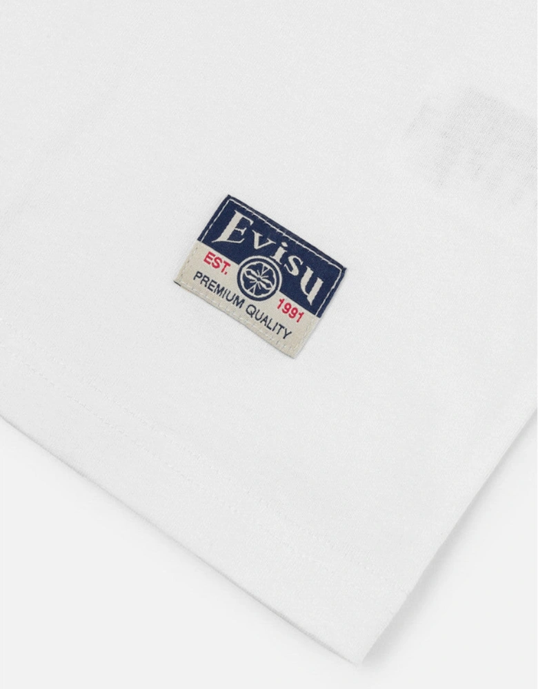 EVISU Small Seagull Embroidery T-shirt White