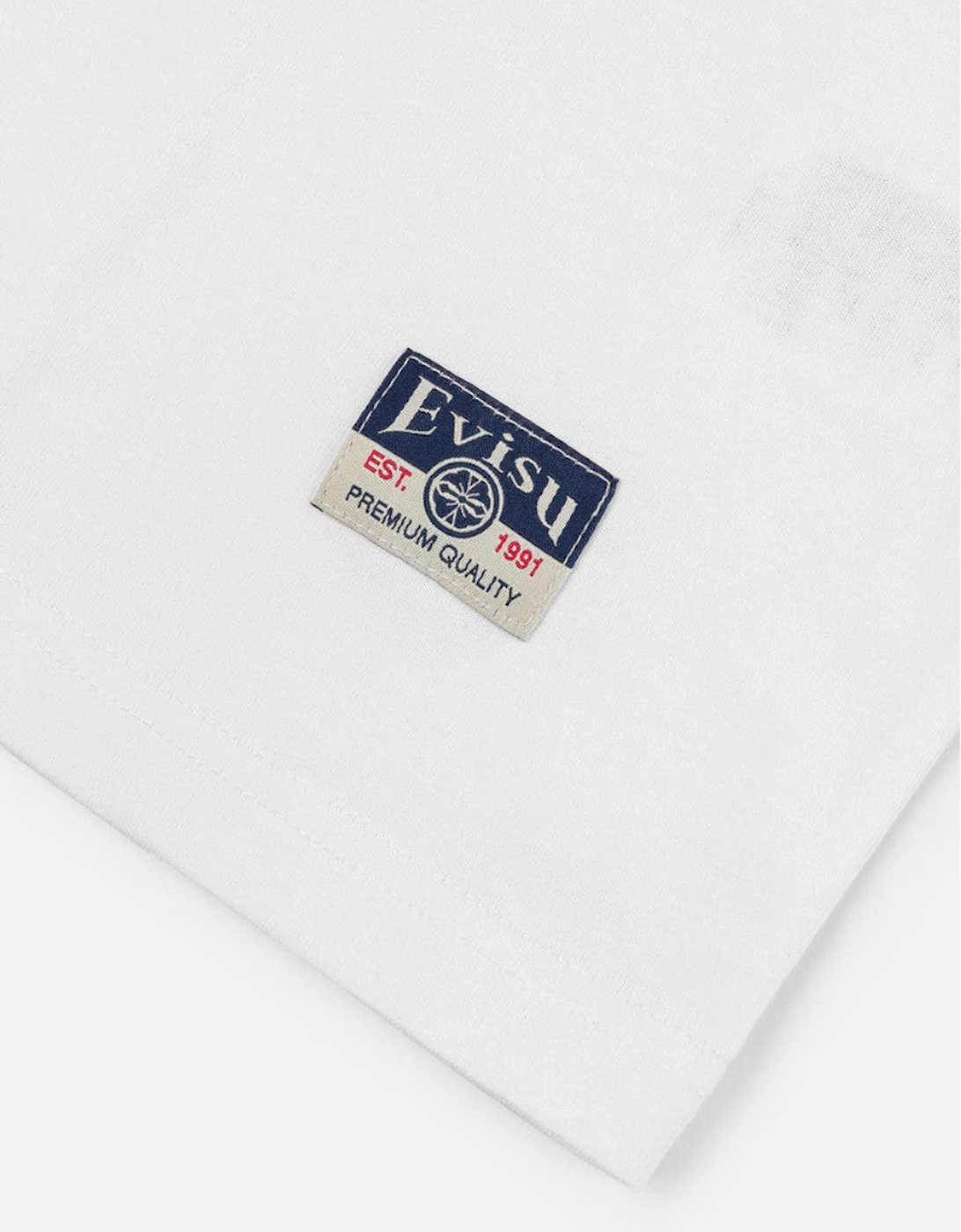 EVISU Small Seagull Embroidery T-shirt White