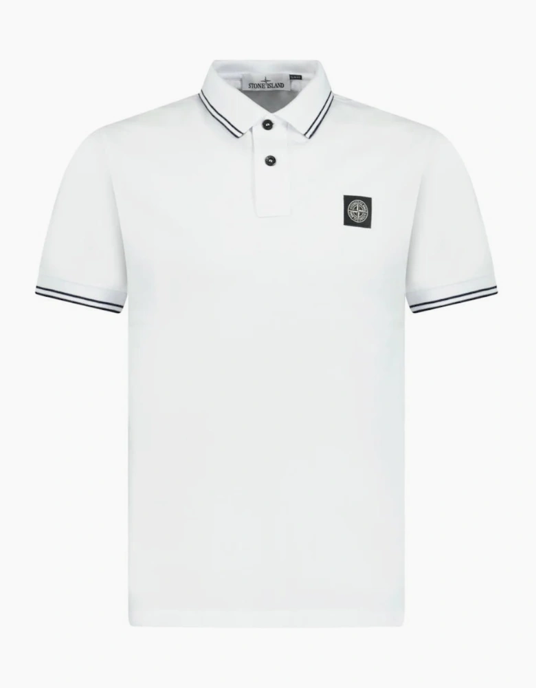 Stone Island Compass Logo Polo White