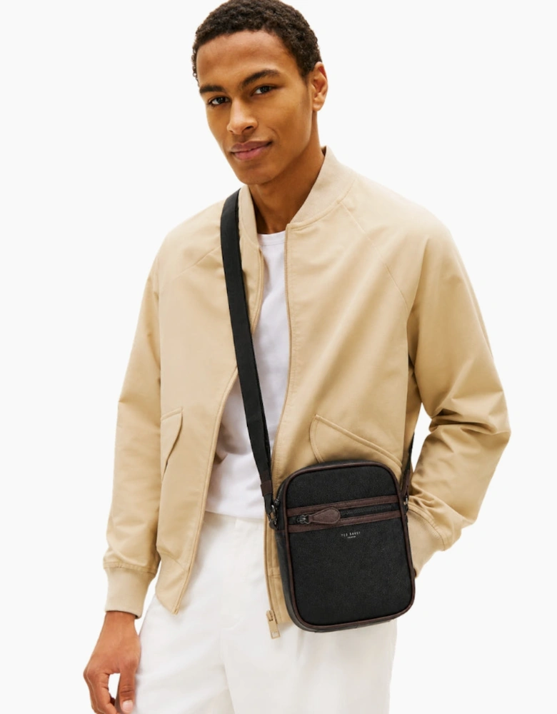 Ted Baker Lanston Pebble Black Flight Bag