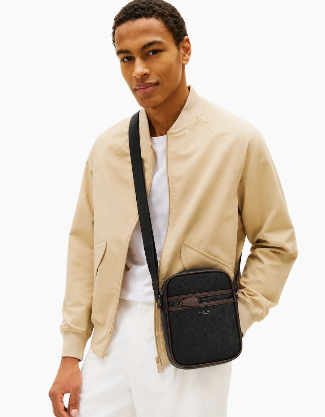 Ted Baker Lanston Pebble Black Flight Bag