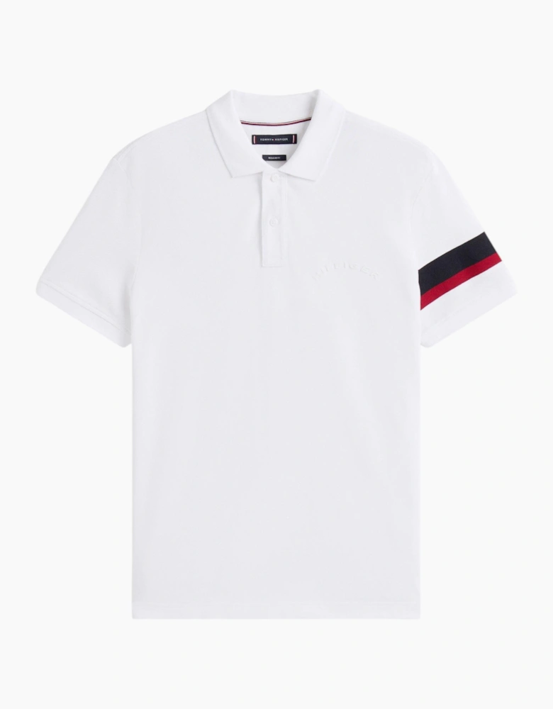 Tommy Hilfiger Mens Polo Shirt Tape Detail Short Sleeve Breathable Cotton