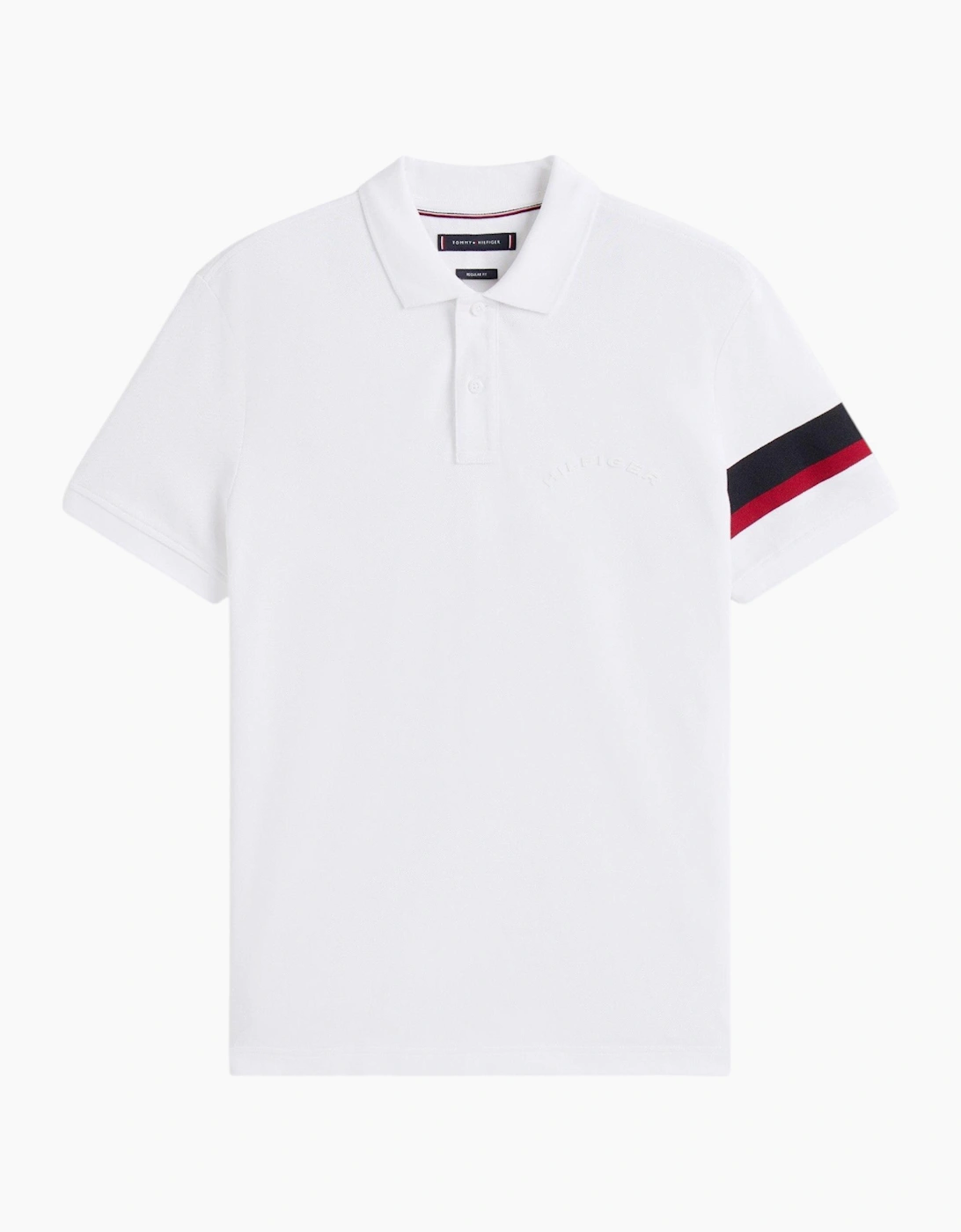 Tommy Hilfiger Mens Polo Shirt Tape Detail Short Sleeve Breathable Cotton