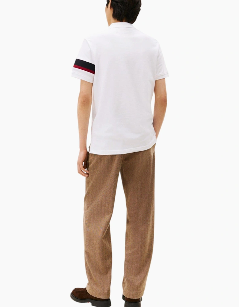 Tommy Hilfiger Mens Polo Shirt Tape Detail Short Sleeve Breathable Cotton