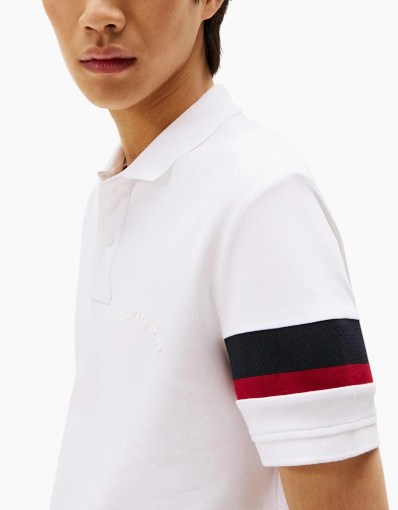 Tommy Hilfiger Mens Polo Shirt Tape Detail Short Sleeve Breathable Cotton
