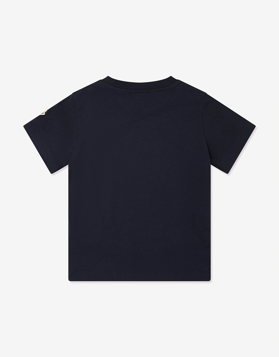Moncler Enfant Boys Split Logo T-Shirt in Navy