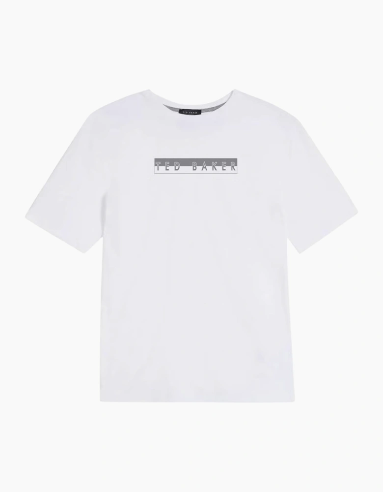 Ted Baker Albar Graphic Box Logo White T-Shirt