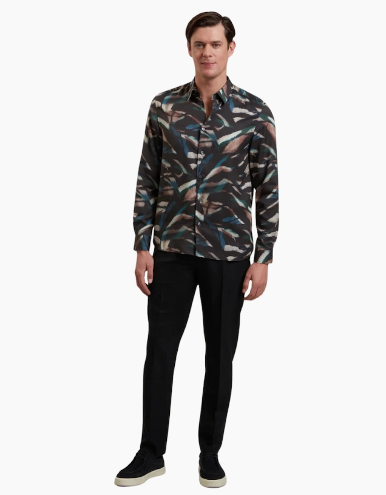 Ted Baker Selwynt Lightweight Wool Blend Black Trousers