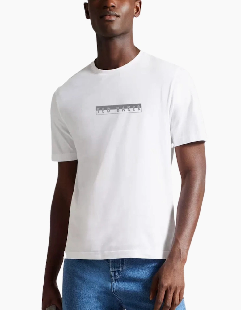 Ted Baker Albar Graphic Box Logo White T-Shirt
