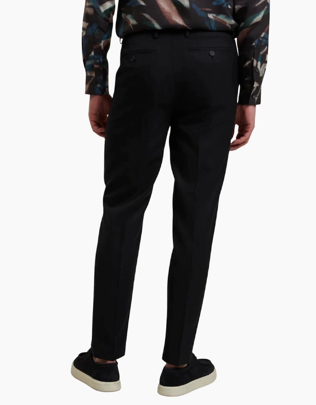 Ted Baker Selwynt Lightweight Wool Blend Black Trousers
