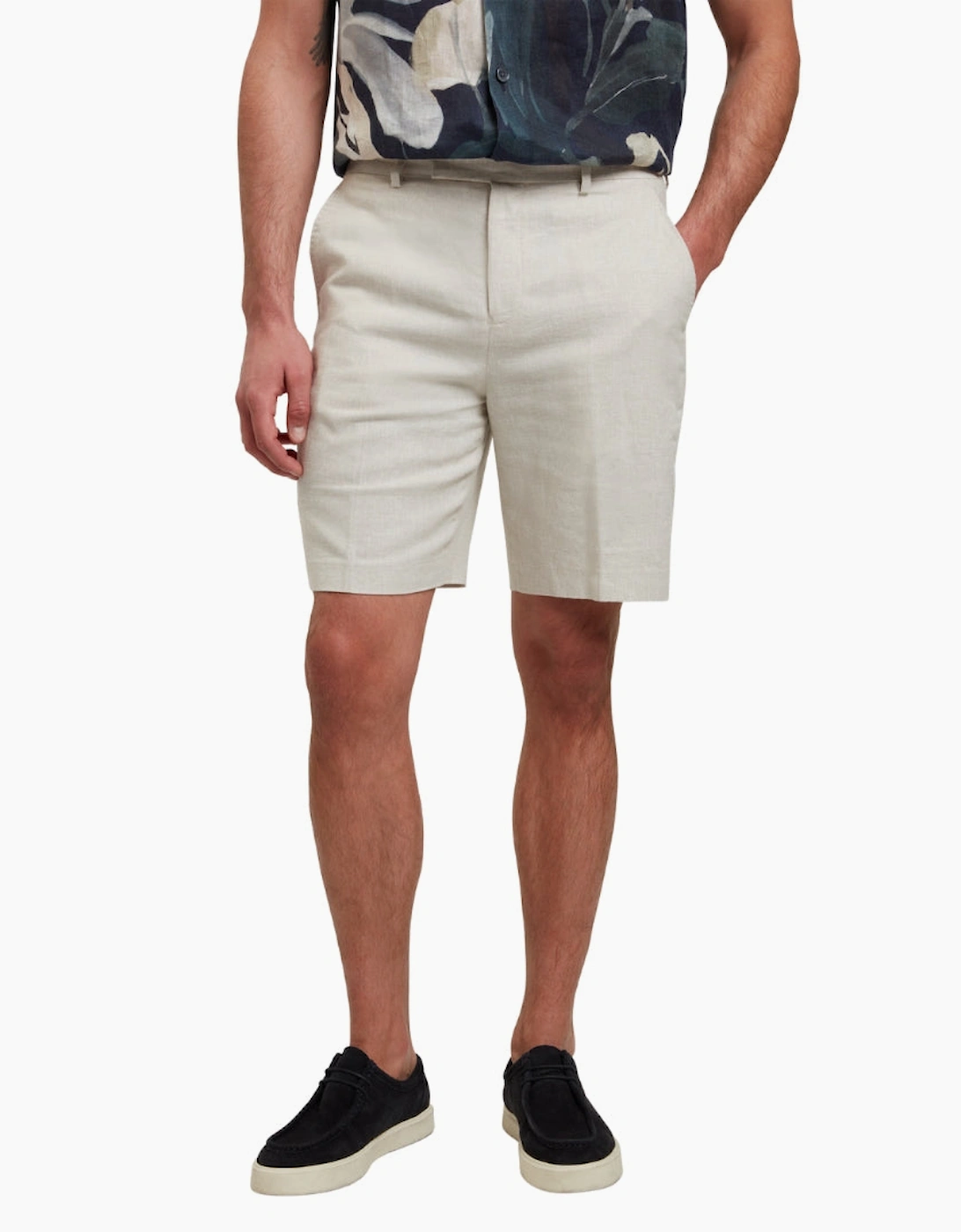 Ted Baker Kelley's Stretch Linen Stone Shorts