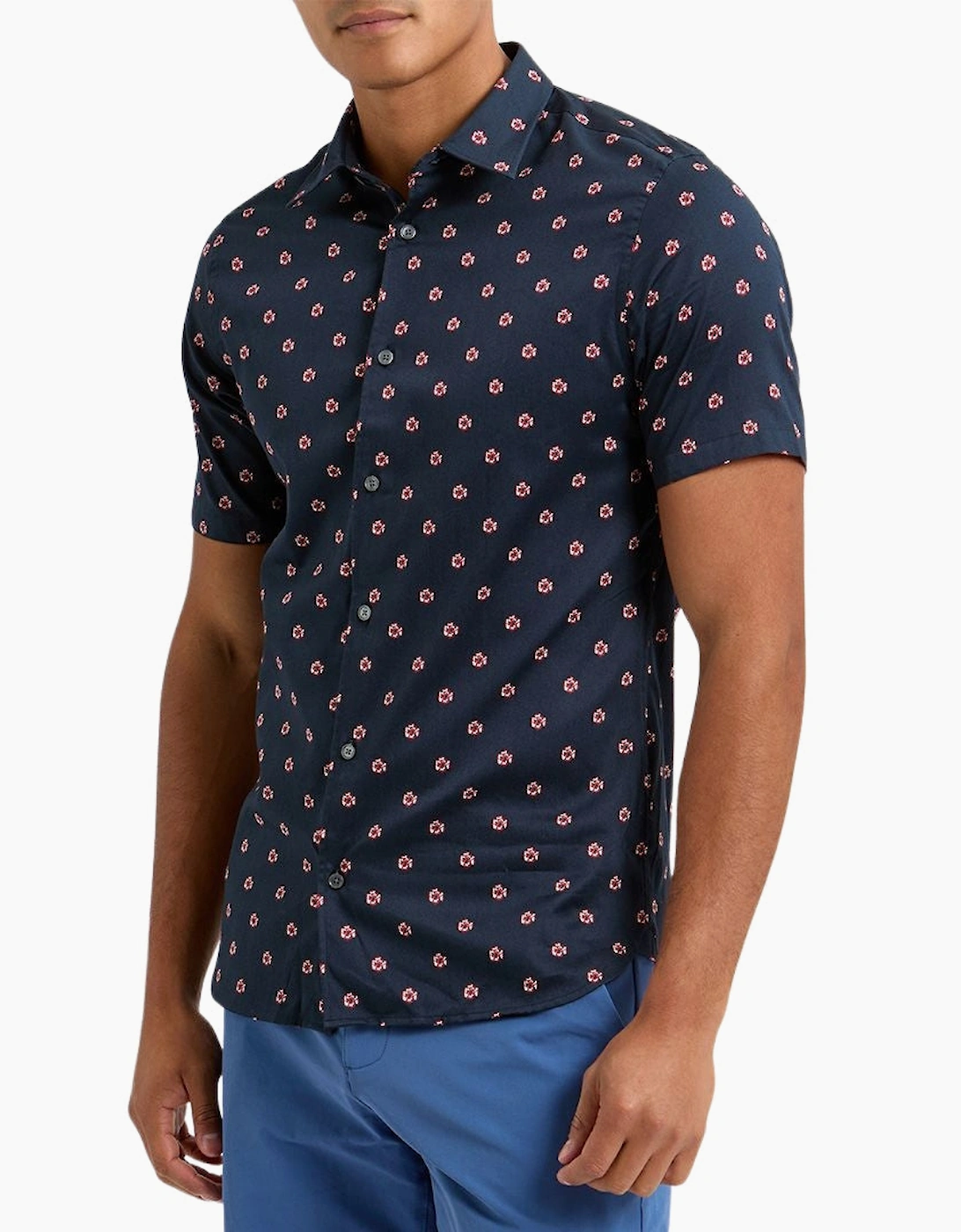 Ted Baker Miksho Floral Navy Shirt