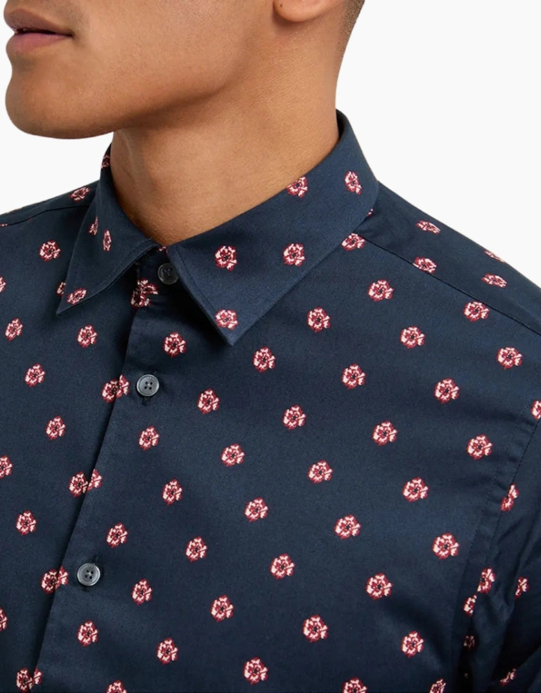 Ted Baker Miksho Floral Navy Shirt