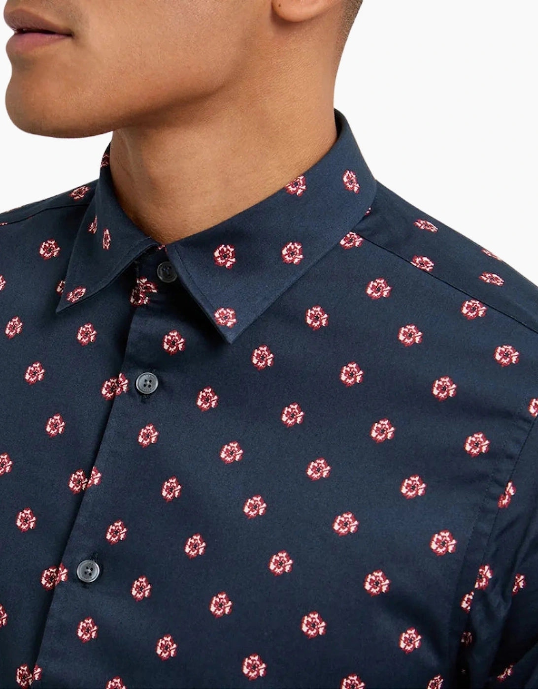 Ted Baker Miksho Floral Navy Shirt