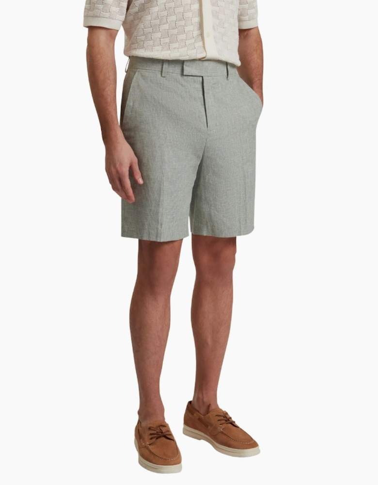 Ted Baker Kelley's Stretch Linen Light Green Shorts