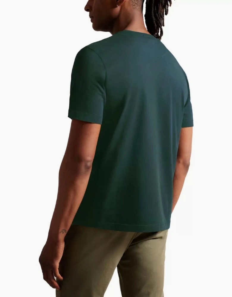 Ted Baker Fyn Box Print Dark Green T-Shirt