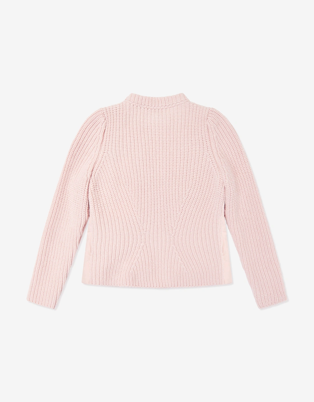 Moncler Enfant Girls Down Padded Zip Up Cardigan in Pink