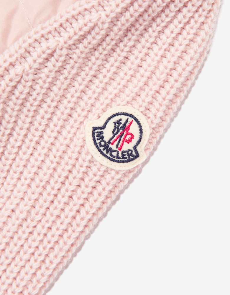 Moncler Enfant Girls Down Padded Zip Up Cardigan in Pink