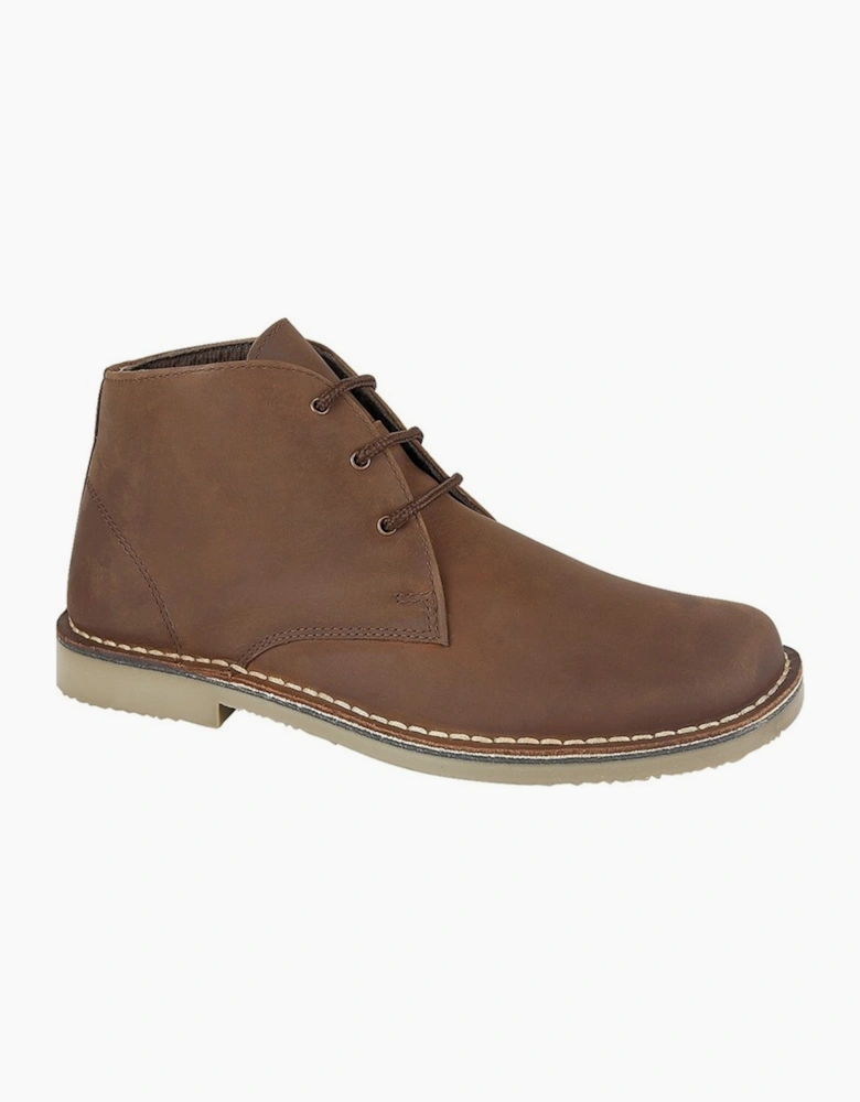 Roamers Mens 3 Eyelet Fuller Fitting Desert Boot