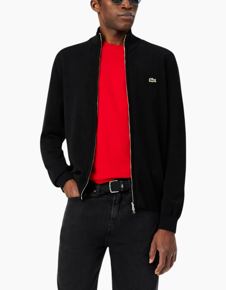 Lacoste Mens Sweater Zipped Lightweight Jumper