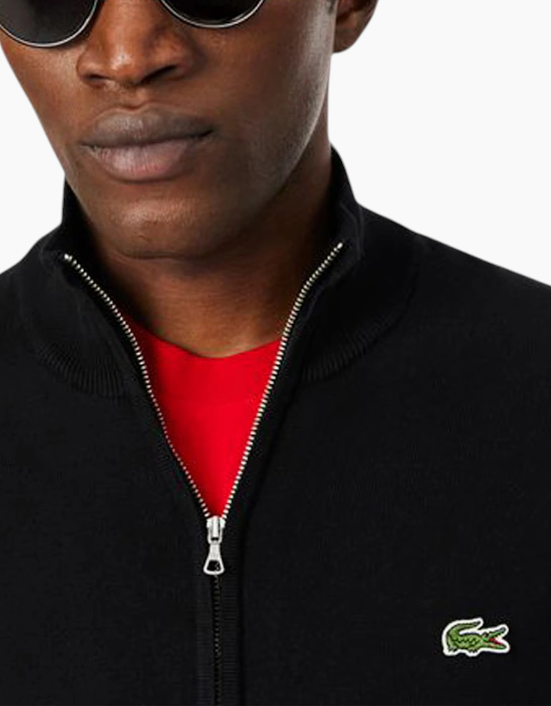 Lacoste Mens Sweater Zipped Lightweight Jumper