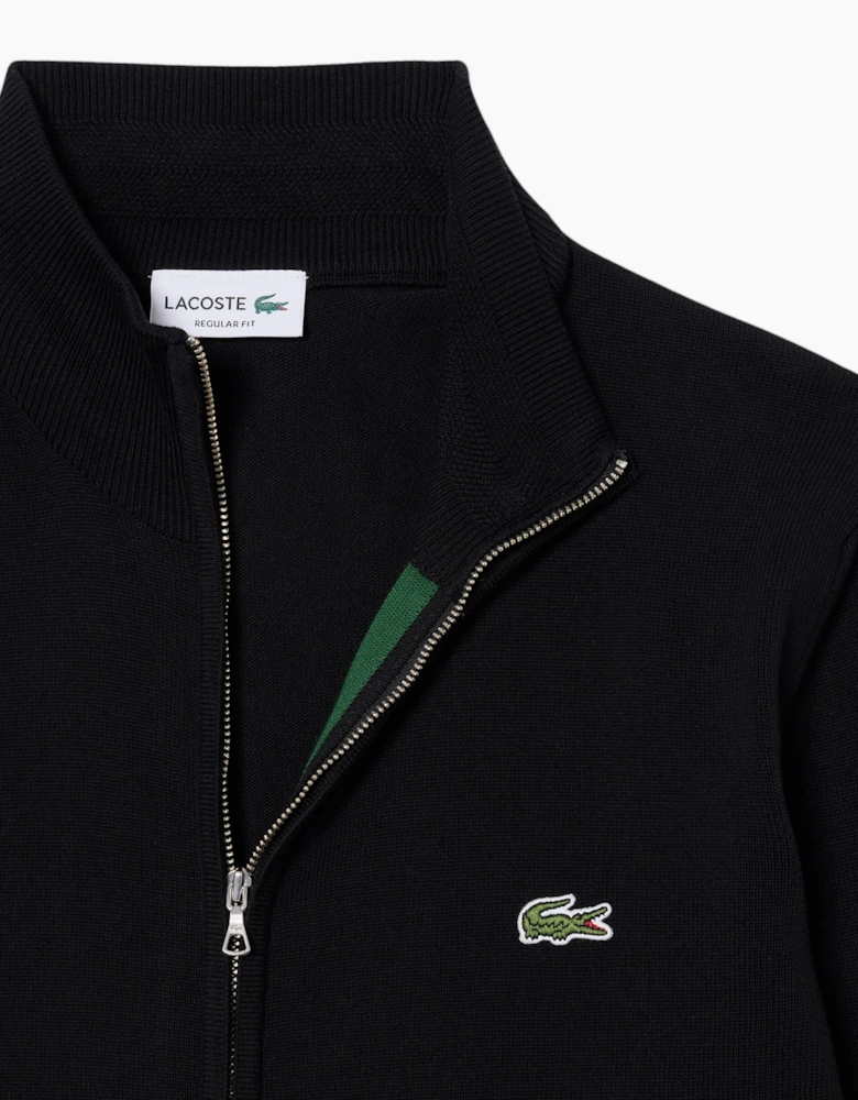 Lacoste Mens Sweater Zipped Lightweight Jumper