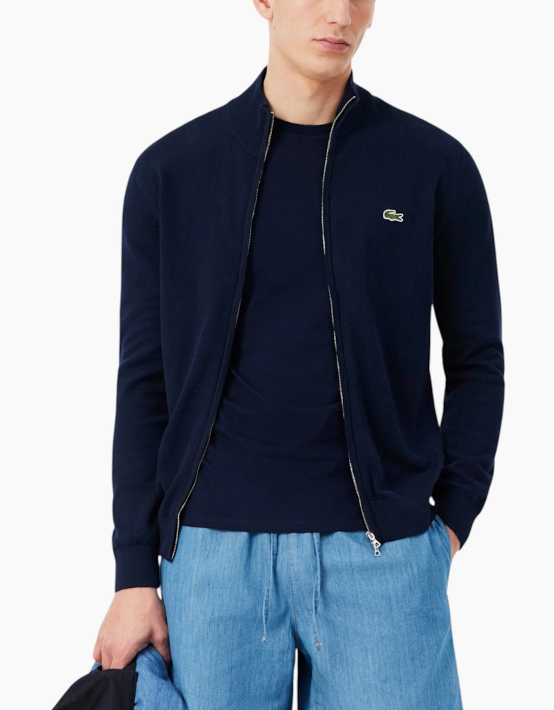 Lacoste Mens Sweater Zipped Lightweight Jumper